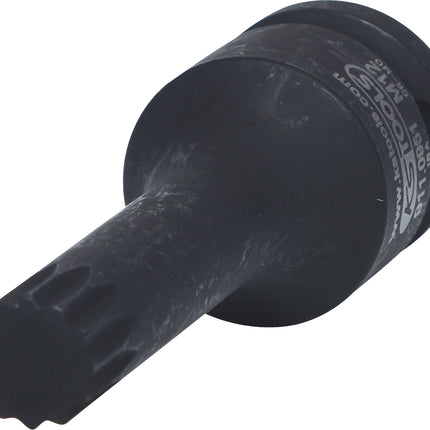 KS TOOLS 1/2" Kraft-Bit-Stecknuss Vielzahn, lang, M12 ( 911.0951 )