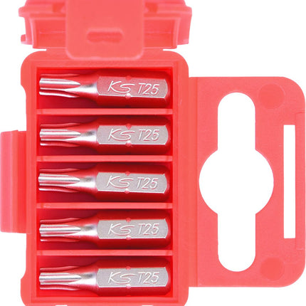KS TOOLS 1/4" Bit Torx, 25mm, T25, 5er Pack ( 911.2322 ) - Toolbrothers