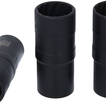 KS TOOLS 1/2" Spiral-Profil-Kraft-Stecknuss-Satz, 3-tlg,17-21mm ( 913.1270 ) - Toolbrothers