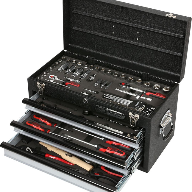 KS TOOLS 1/4"+3/8" CHROMEplus Universal-Werkzeug-Satz, 99-tlg ( 918.0250 ) - Toolbrothers