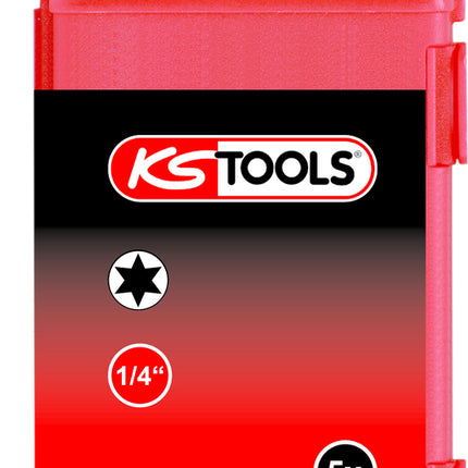 KS TOOLS 1/4" TORSIONpower Bit Torx, 75mm, T20, 5er Pack ( 918.3561 ) - Toolbrothers