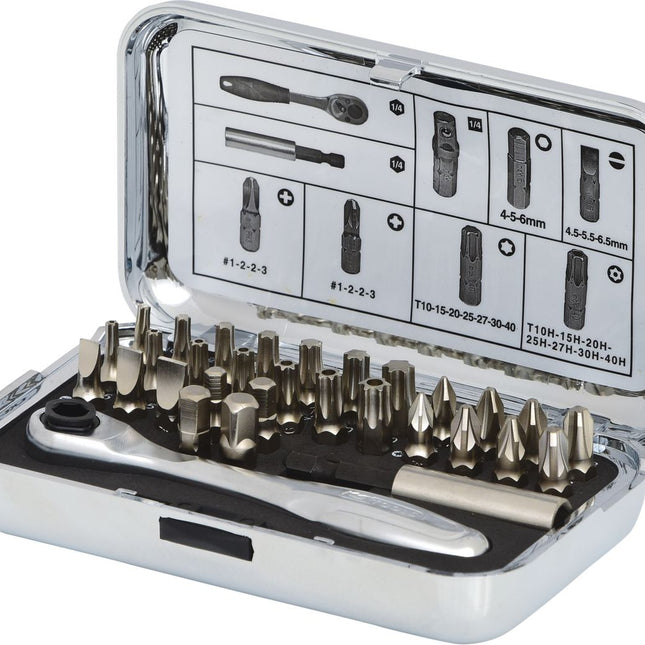 KS TOOLS 1/4" CHROMEplus Bit-Satz, 31-tlg ( 918.4600 ) - Toolbrothers