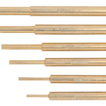 KS TOOLS Juego de botadores para pasadores BRONZEplus, 6 pzs ( 963.2590 )