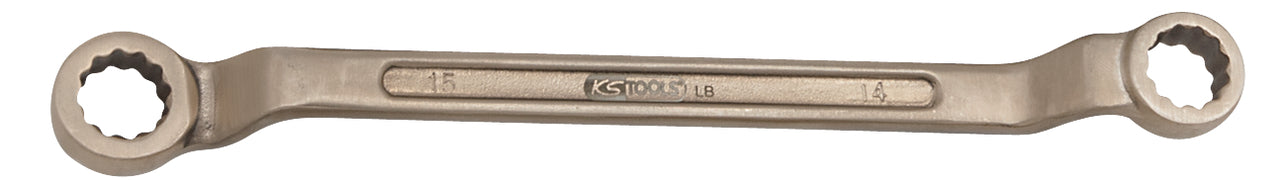 KS TOOLS Llave de estrella doble BRONZEplus, acodada 3/4x7/8'  ( 963.7451 )