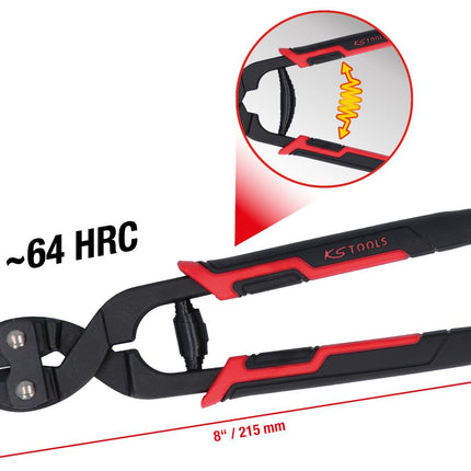 KS TOOLS Mini Bolzenschneider, selbstlösend, 8" ( 119.0005 ) - Toolbrothers