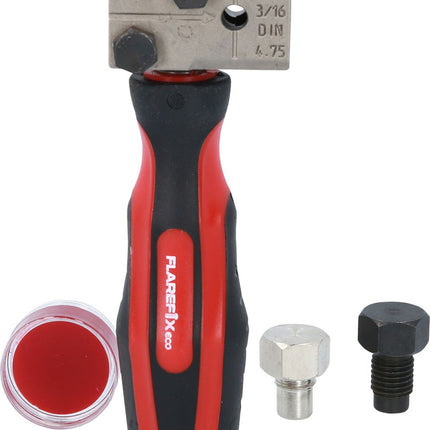 KS TOOLS FLAREFIXeco 4,75 mm Universal-Bremsleitungs-Bördelgerät-Satz, 4-tlg ( 122.1215 ) - Toolbrothers