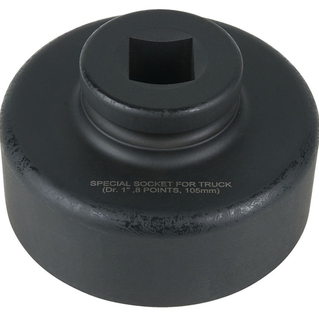 KS TOOLS Llave para tuercas de eje de 1', 8 cantos, corta, 105 mm ( 460.3315 )