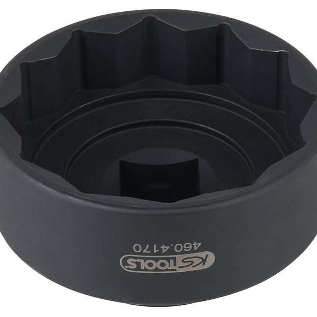 KS TOOLS Clé d'écrou d'essieu 1' 12 pans pour Iveco, 85 mm ( 460.4170 )