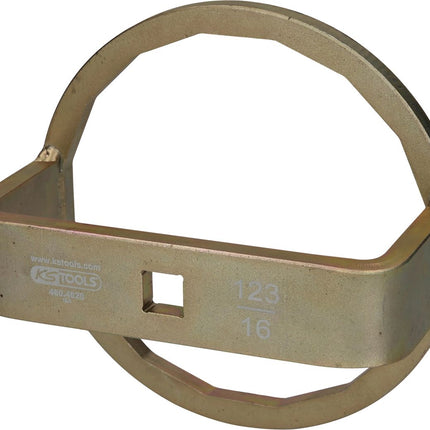 KS TOOLS 1/2" Ölfilterschlüssel für Fuso, Ø 123 mm / 16 Flächen ( 460.4620 ) - Toolbrothers