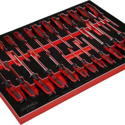 KS TOOLS Schraubendreher-Satz in Schaumstoffeinlage, 24-tlg ( 811.0024 ) - Toolbrothers