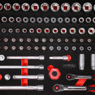 KS TOOLS 3/8'' + 1/2'' Steckschlüssel-Satz in Schaumstoffeinlage, 101-tlg ( 811.0101 )