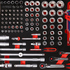 KS TOOLS Juego de llaves de vaso de 1/4' + 3/8' + 1/2' en inserto de gomaespuma, 159 pzs ( 811.0159 )