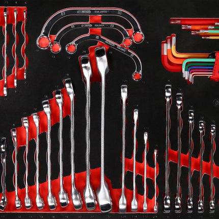 KS TOOLS Jeu de clés à molette dans insert en mousse, 68 pcs ( 813.0068 )