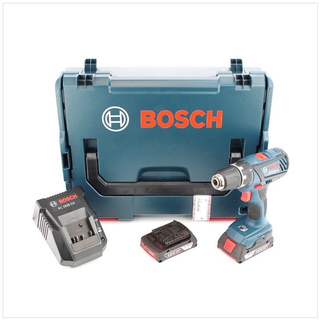 Bosch GSR 18-2-Li Plus Professional Akku Bohrschrauber mit 2 x 2 Ah GBA Akkus + AL1820CV Ladegerät + L-Boxx - Toolbrothers