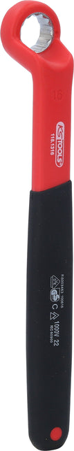 KS TOOLS Llave de estrella aislada, acodada, 16 mm ( 118.1316 )
