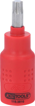 KS TOOLS 3/8" Isolierte Bit-Stecknuss Torx, T40, 60mm ( 118.3816 ) - Toolbrothers