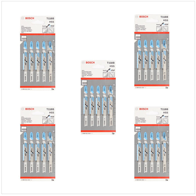 Bosch T 118 B Stichsägeblätter Basic for Metal 25 Stk. 92 mm ( 2608631014 ) - Toolbrothers