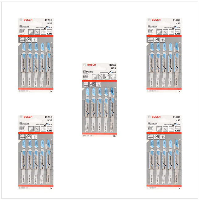 Bosch T 123 X Stichsägeblätter Progressor for Metal 25 Stk. 100 mm ( 2608638473 ) - Toolbrothers
