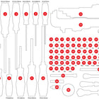 KS TOOLS Leere Schaumstoffeinlage zu 811.0105 ( 811.0105-97 )