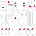 KS TOOLS Leere Schaumstoffeinlage zu 811.1032 ( 811.1032-97 )