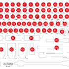 KS TOOLS Leere Schaumstoffeinlage zu 811.1095 ( 811.1095-97 )