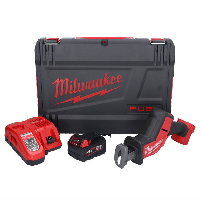 Milwaukee M18 FHZ-401X Akku Säbelsäge 18 V 22 mm Brushless + 1x Akku 4,0 Ah + Ladegerät + HD Box