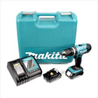 Makita DHP 453 RATK Akku Schlagbohrschrauber 18 V 42 Nm + 2x Akku 2,0 Ah + Ladegerät + 101 tlg. Werkzeugset + Koffer - Toolbrothers