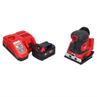 Milwaukee M18 BQSS-401 Ponceuse vibrante sans fil 18 V 113 x 104 mm Brushless + 1x batterie 4,0 Ah + chargeur