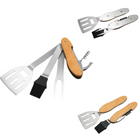 Toolbrothers Outdoor Multitool Grill, sztućce do grilla ze stali nierdzewnej z widelcem, łyżką do grilla, szczotką do mięsa, otwieraczem do butelek i korkociągiem 5 szt.
