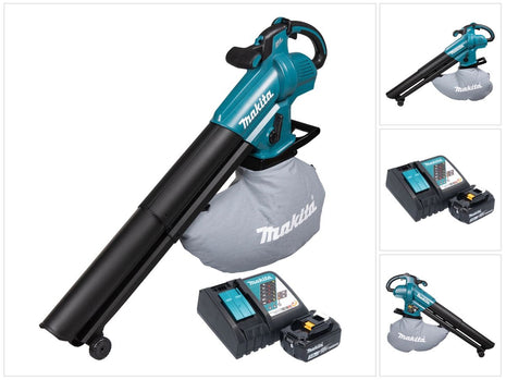 Soffiatore e aspirapolvere a batteria Makita DUB 187 RF 18 V Brushless + 1x batteria 3,0 Ah + caricabatterie