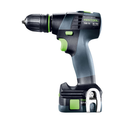 Festool TXS 12 2.5-Plus cordless drill driver 12 V 30 Nm brushless ( 576873 ) + 2x rechargeable battery 2.5 Ah + charger + systainer
