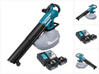 Makita DUB 187 RG2 Souffleur et aspirateur de feuilles sans fil 18 V Brushless + 2x batteries 6,0 Ah + chargeur