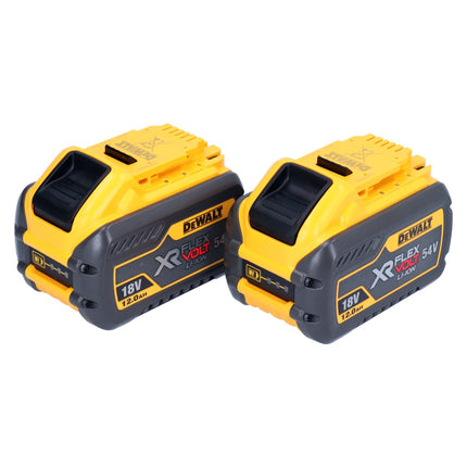 DeWalt 2x DCB 548 rechargeable battery 18 V / 54 V max. 12 Ah / 12000 mAh Li-Ion XR FLEXVOLT - with charge level indicator