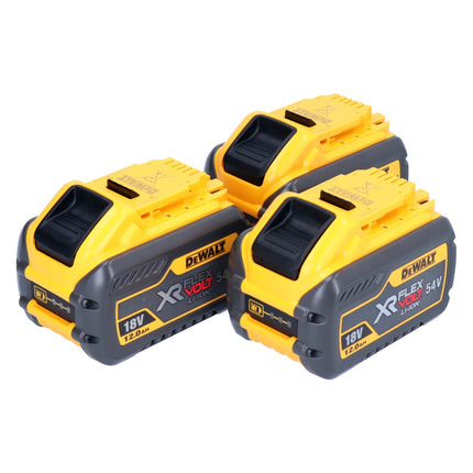 DeWalt 3x DCB 548 battery 18 V / 54 V max. 12 Ah / 12000 mAh Li-Ion XR FLEXVOLT - with charge level indicator