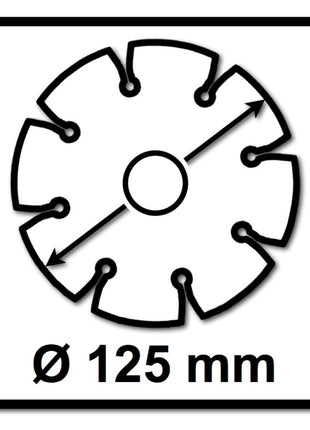 Bosch Standard do uniwersalnej diamentowej tarczy tnącej 125 x 22,23 mm 2 szt. ( 2x 2608615059 ) do betonu, stali-betonu, cegły, wapna i piaskowca