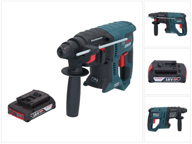 Bosch GBH 18V-21 Professional cordless hammer drill 18 V 2.0 J SDS plus Brushless + 1x rechargeable battery 2.0 Ah - without charger
