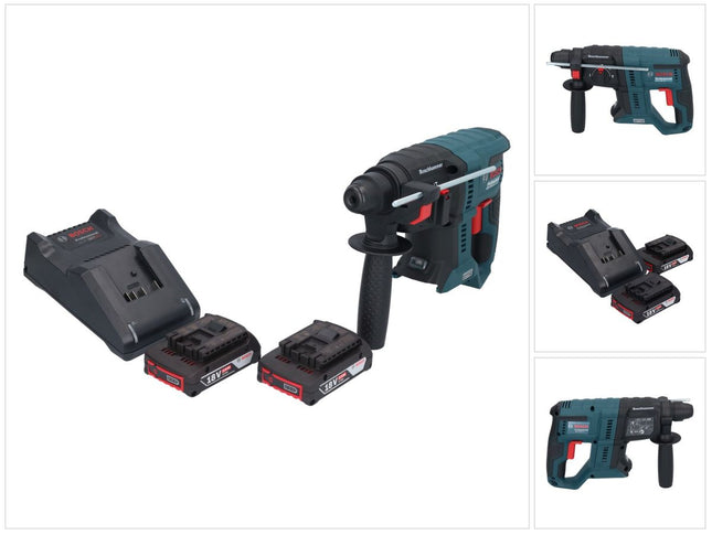 Bosch GBH 18V-21 Professional cordless hammer drill 18 V 2.0 J SDS plus Brushless + 2x rechargeable battery 2.0 Ah + charger
