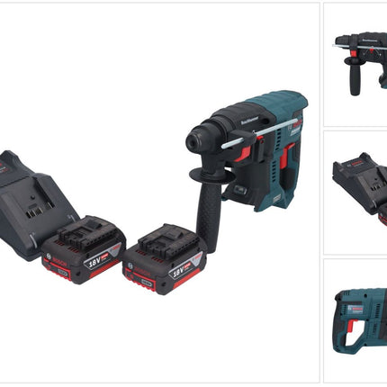 Bosch GBH 18V-21 Professional akumulatorowa wiertarko-wkrętarka udarowa 18 V 2,0 J SDS plus Brushless + 2x akumulator 5,0 Ah + ładowarka