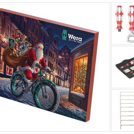 Juego de herramientas manuales Wera Advent Calendar edición 2023, 28 piezas (05136607001) PH / PZ / Torx / Ranurado / Hex