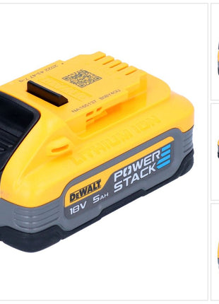 DeWalt DCBP 518 Powerstack Akku 18 V 5,0 Ah / 5000 mAh XR Li-Ion - mit Ladestandanzeige