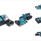 Makita DBO 382 RF1 cordless orbital sander 18 V 93 x 185 mm brushless + 1x rechargeable battery 3.0 Ah + charger
