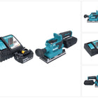 Makita DBO 382 RG1 cordless orbital sander 18 V 93 x 185 mm brushless + 1x rechargeable battery 6.0 Ah + charger
