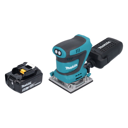 Makita DBO 484 T1 cordless orbital sander 18 V 112 x 102 mm + 1x rechargeable battery 5.0 Ah - without charger