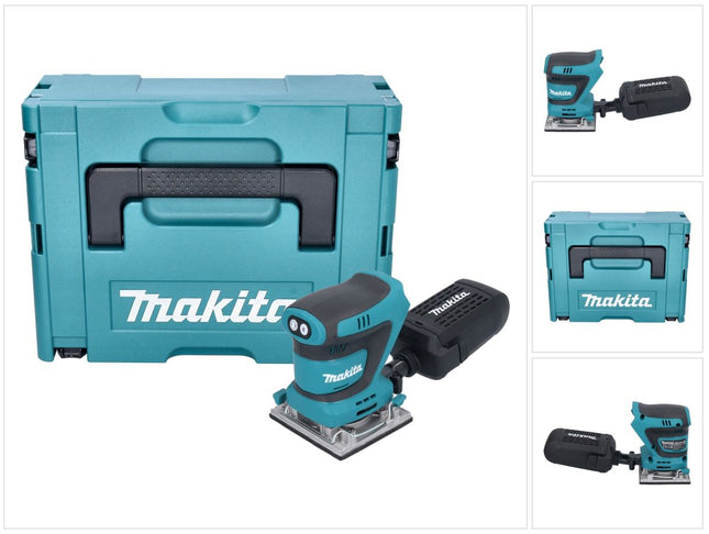 Lijadora vibratoria sin cable Makita DBO 484 ZJ 18 V 112 x 102 mm + Makpac - sin batería, sin cargador