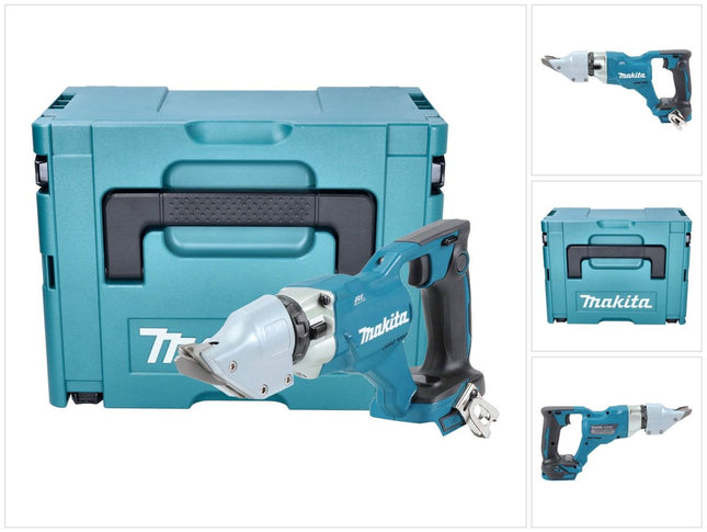 Makita DJS 200 ZJ cesoie per lamiera a batteria 18 V 2,0 mm senza spazzole + Makpac - senza batteria, senza caricabatterie
