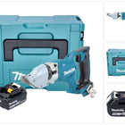 Makita DJS 200 M1J Cisaille à tôle sans fil 18 V 2,0 mm Brushless + 1x batterie 4,0 Ah + Makpac - sans chargeur