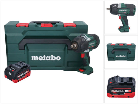 Metabo SSW 18 LTX 1450 BL Atornillador de impacto a batería 18 V 1450 Nm sin escobillas + 1x batería 5,5 Ah + metaBOX - sin cargador