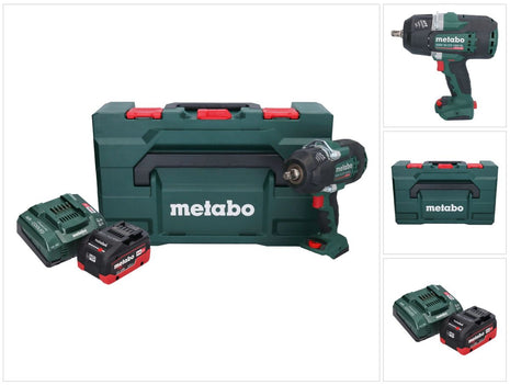 Metabo SSW 18 LTX 1450 BL cordless impact wrench 18 V 1450 Nm brushless + 1x rechargeable battery 5.5 Ah + charger + metaBOX