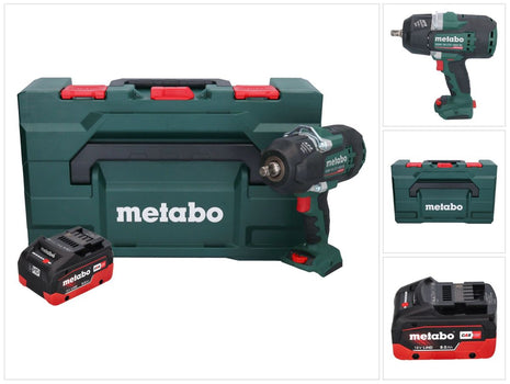 Metabo SSW 18 LTX 1450 BL cordless impact wrench 18 V 1450 Nm brushless + 1x rechargeable battery 8.0 Ah + metaBOX - without charger