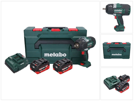 Metabo SSW 18 LTX 1450 BL cordless impact wrench 18 V 1450 Nm ( 602401810 ) brushless + 2x rechargeable battery 8.0 Ah + charger + metaBOX